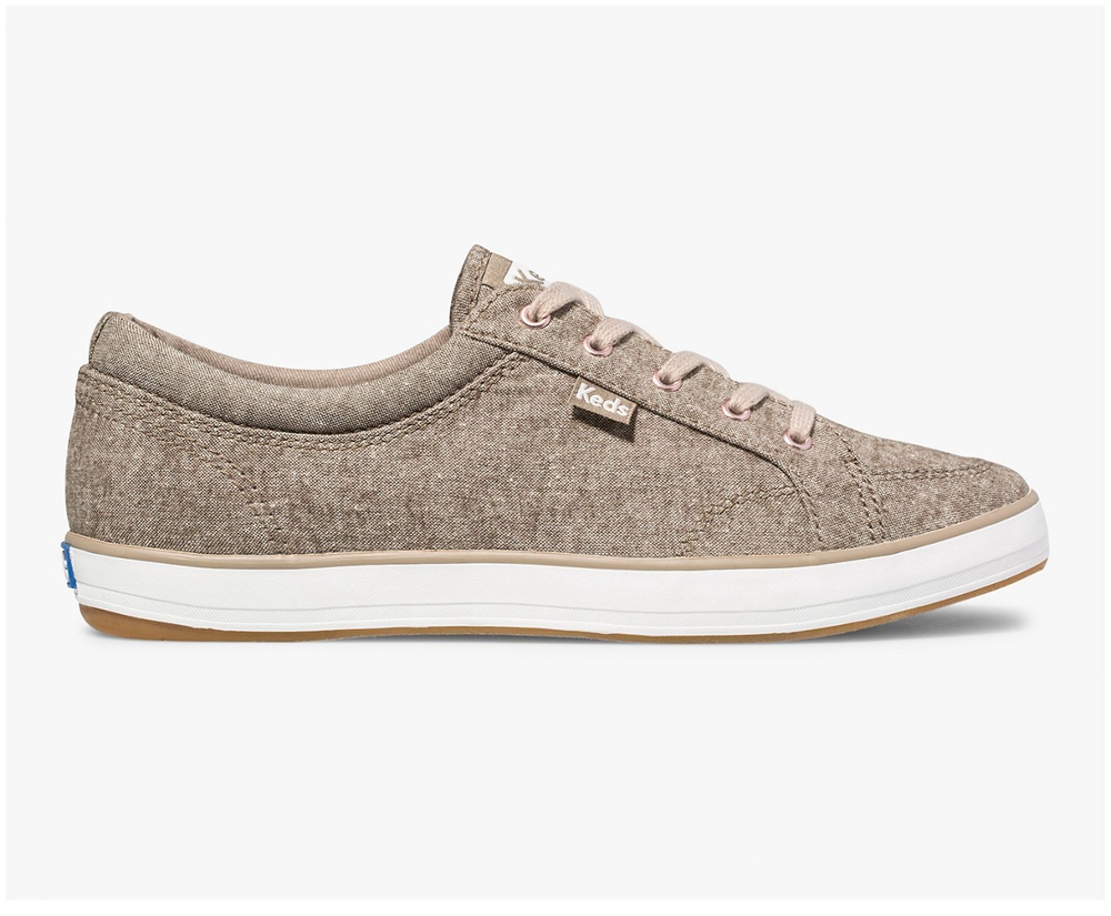 Keds Sneakers Grey - Center Brushed Denim - Womens CNVTWI-610